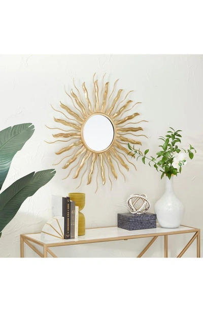 Shop Vivian Lune Home Sunburst Wall Mirror In Gold