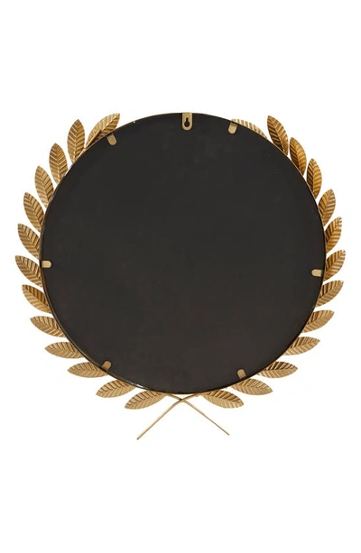 Shop Vivian Lune Home Leaf Wall Mirror In Gold