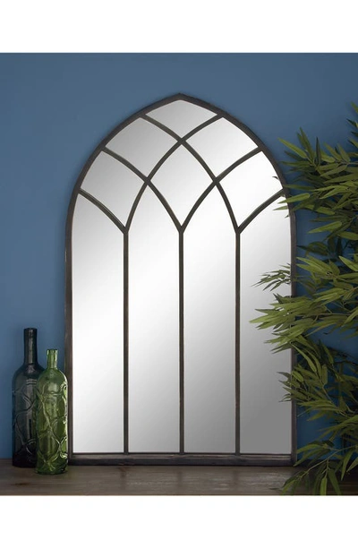 Shop Sonoma Sage Home Black Metal Window Pane Inspired Wall Mirror