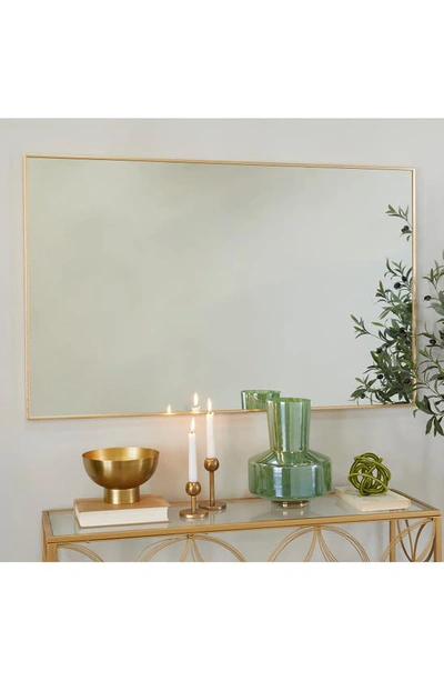 Shop Vivian Lune Home Slim Frame Wall Mirror In Gold