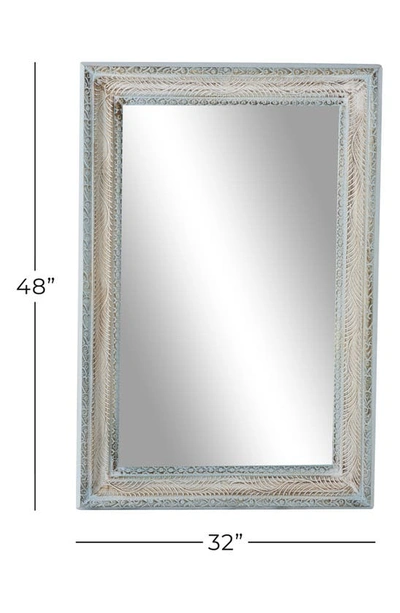 Shop Sonoma Sage Home Carved Wood Wall Mirror In White