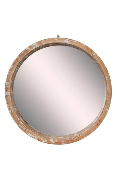 Shop Willow Row Brown Wood Wall Mirror