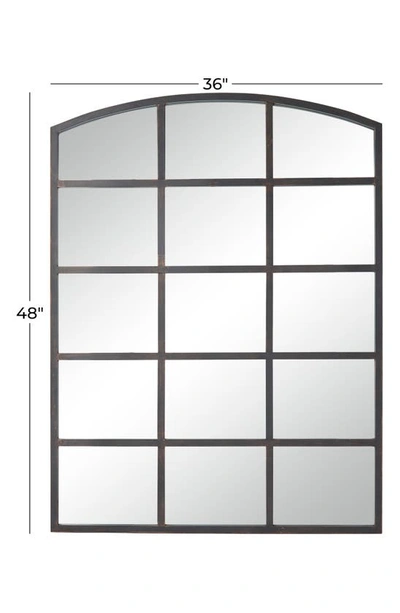 Shop Sonoma Sage Home Windowpane Mirror In Black