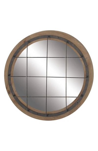 Shop Sonoma Sage Home Brown Wood & Metal Wall Mirror