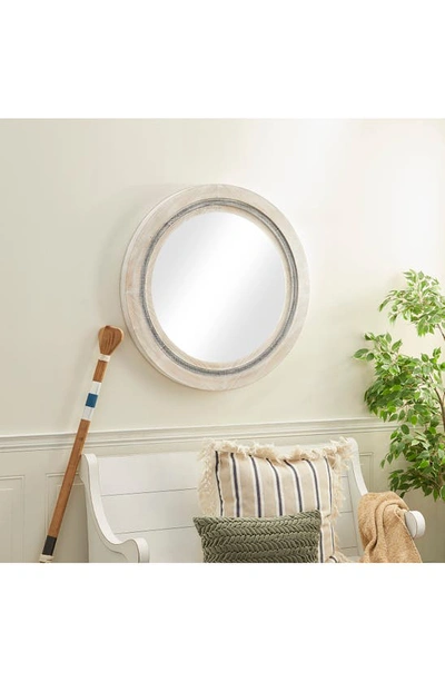 Shop Sonoma Sage Home White Wood Wall Mirror