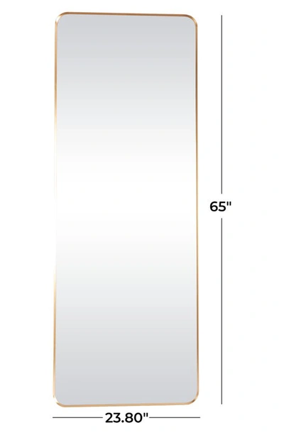 Vivian Lune Home Slim Frame Wall Mirror In Gold