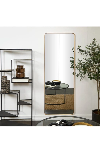 Vivian Lune Home Slim Frame Wall Mirror In Gold