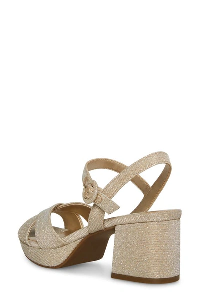 Shop Anne Klein Peltz Platform Sandal In Platinum