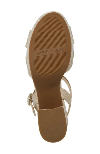 Shop Anne Klein Peltz Platform Sandal In Platinum