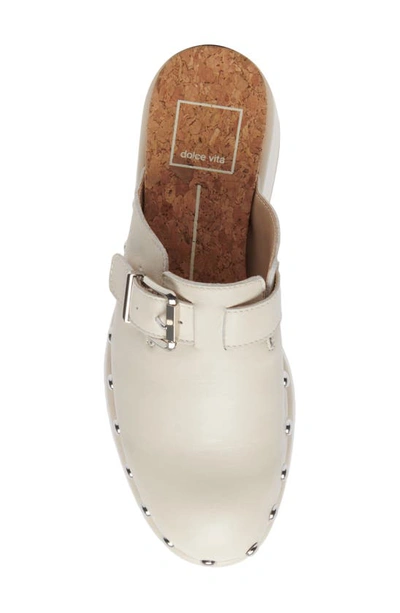 Shop Dolce Vita Yevan Platform Mule In Ivory Leather