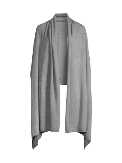 Shop Sofia Cashmere Women's Cashmere Knit Wrap In Grey