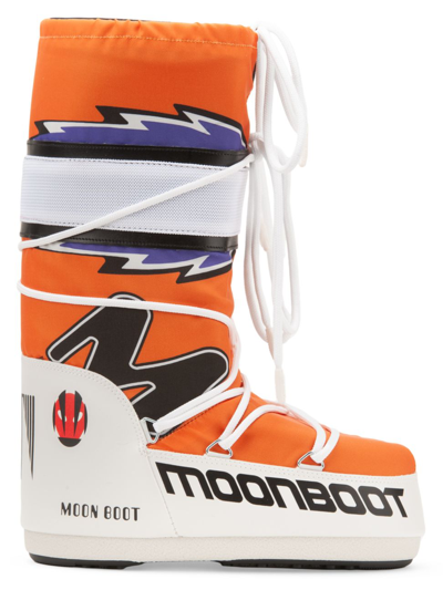 Shop Moon Boot Men's Unisex Icon Retrobiker Boots In M Patch