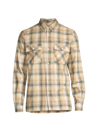 Shop Closed Men's Lumberjack Button-up Shirt In Fern Green