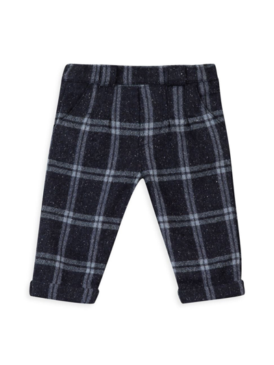 Shop Tartine Et Chocolat Baby Boy's & Little Boy's Wool-blend Plaid Pants In Marine
