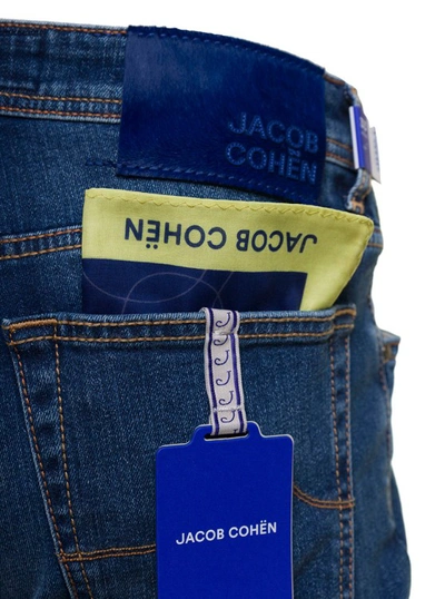 Shop Jacob Cohen Pant 5 Pkt Slim Fit Nick Slim In Blue