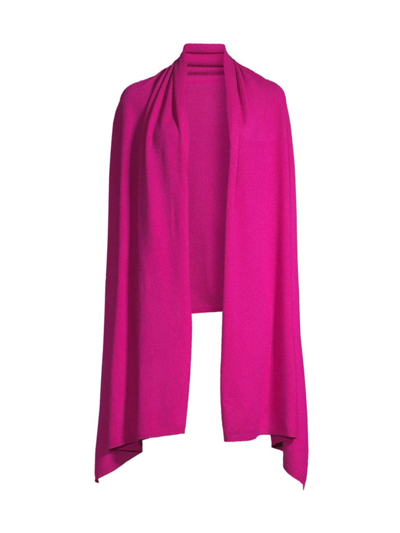 Shop Sofia Cashmere Women's Cashmere Knit Wrap In Pink