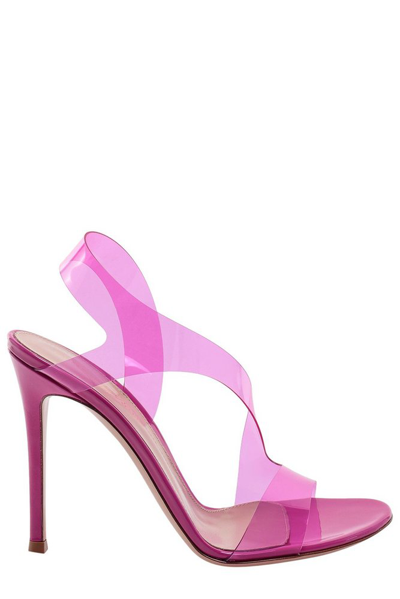 Shop Gianvito Rossi Metropolis Heeled Sandals In Pink