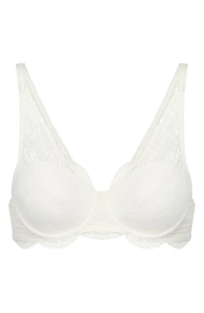 Shop Simone Perele Karma Underwire Lace Demi Bra In Ivory