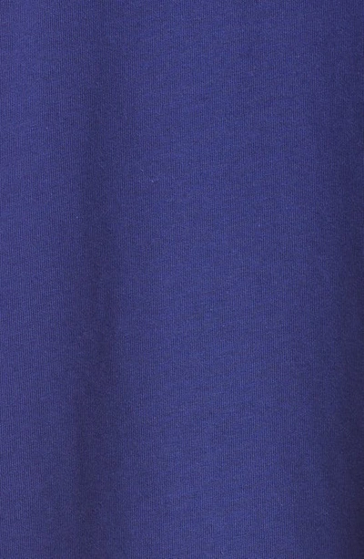 Shop Balenciaga Campaign Logo Oversize Cotton Graphic Tee In Pacific Blue/ White