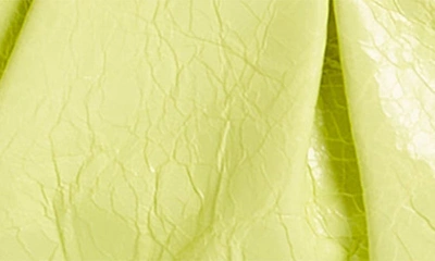 Shop Balenciaga Extra Small Le Cagole Lambskin Shoulder Bag In Lime