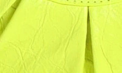 Balenciaga Extra Small Le Cagole Lambskin Shoulder Bag In Fluo Yellow