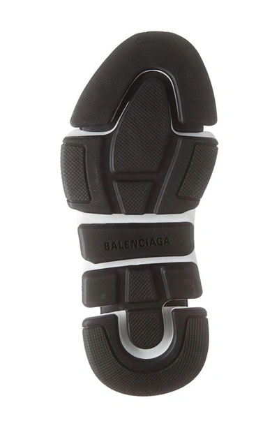 Balenciaga Speed 2.0 Logo-print Glittered Stretch-knit High-top Sneakers In Black/ White/ Black