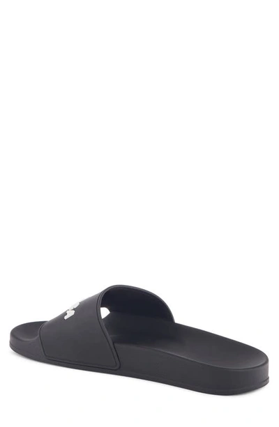 Balenciaga Pool Slide Slipper-mule In Black Polyuretan In Black
