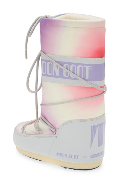Shop Moon Boot Tie Dye Icon Water Resistant ® In Glacier Grey