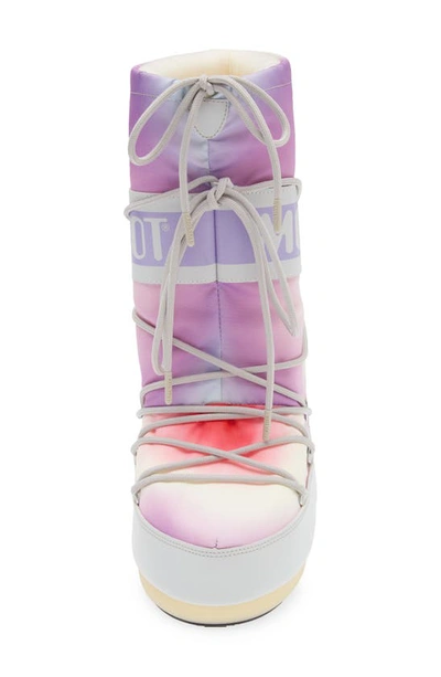 Shop Moon Boot Tie Dye Icon Water Resistant ® In Glacier Grey