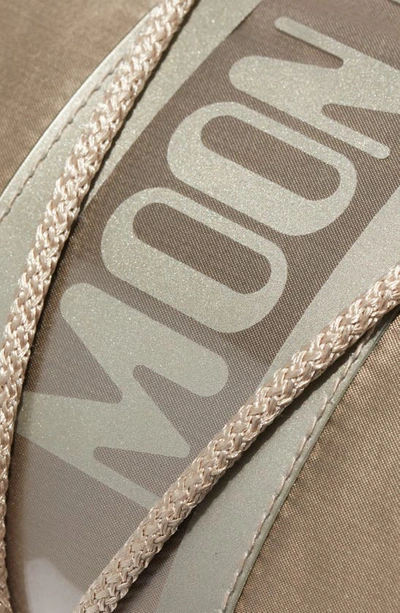 Moon Boot Moonboot Metallic Boots With Lace-up Design In Platinum