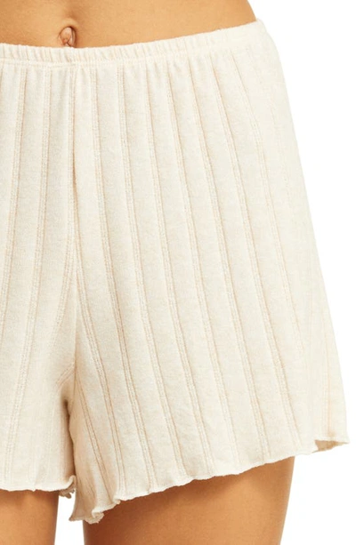 Bp. Pointelle Rib Short Pajamas In Ivory Cream