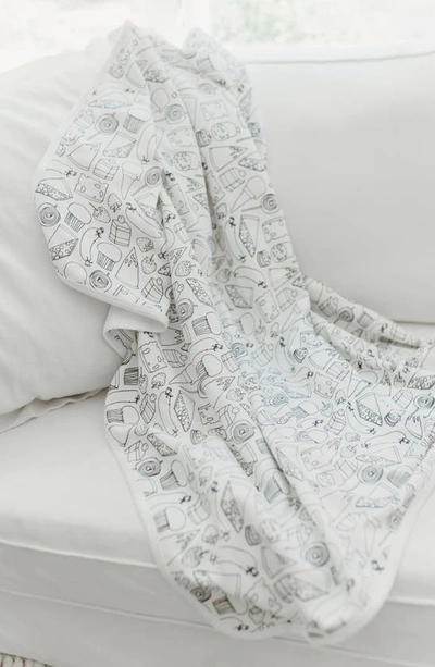 L'OVEDBABY L'OVEDBABY X 'THE VERY HUNGRY CATERPILLAR™' PRINT ORGANIC COTTON SWADDLE BLANKET 
