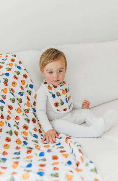 Shop L'ovedbaby X 'the Very Hungry Caterpillar™' Print Organic Cotton Swaddle Blanket In Fruit