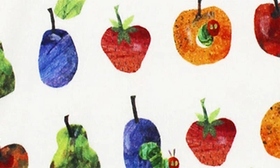 Shop L'ovedbaby X 'the Very Hungry Caterpillar™' Print Organic Cotton Swaddle Blanket In Fruit