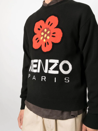 Shop Kenzo Man Boke Flower Wool Jumper