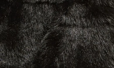 Ugg Faux Fur Fingerless Mittens In Black
