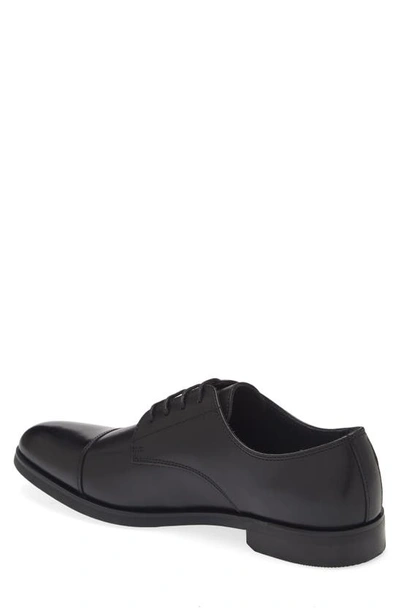 Shop Nordstrom Elliott Cap Toe Lace-up Derby In Black