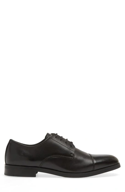 Shop Nordstrom Elliott Cap Toe Lace-up Derby In Black