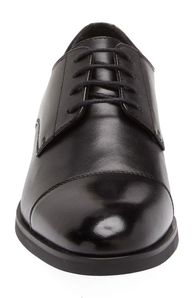 Shop Nordstrom Elliott Cap Toe Lace-up Derby In Black