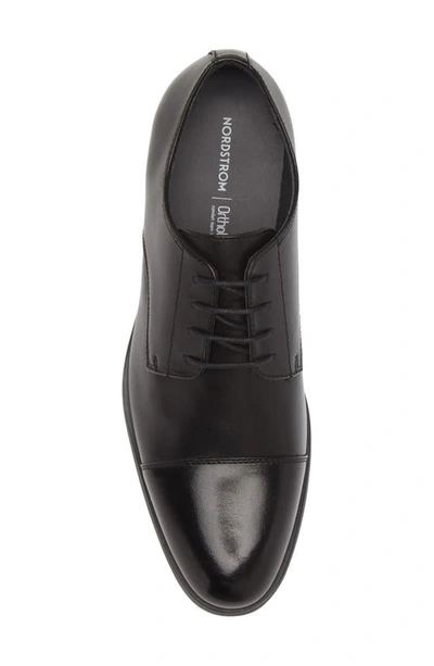 Shop Nordstrom Elliott Cap Toe Lace-up Derby In Black