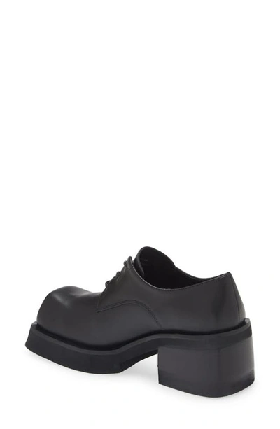 Jeffrey Campbell Intellect Square Toe Platform Derby In Black