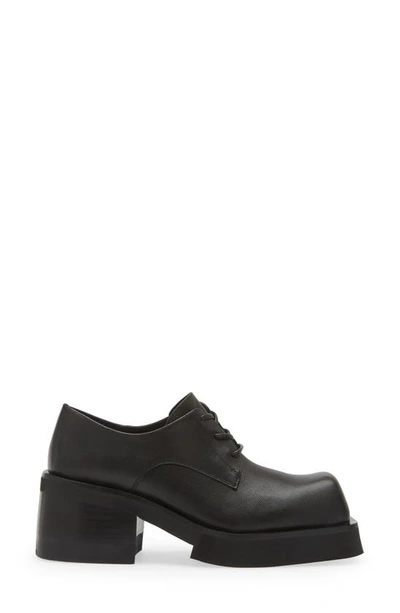 Shop Jeffrey Campbell Intellect Square Toe Platform Derby In Black