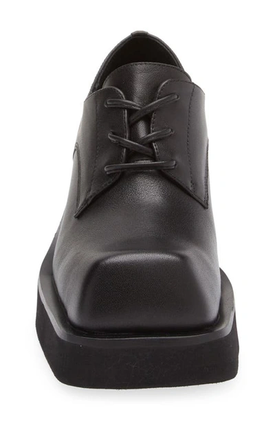 Jeffrey Campbell Intellect Square Toe Platform Derby In Black
