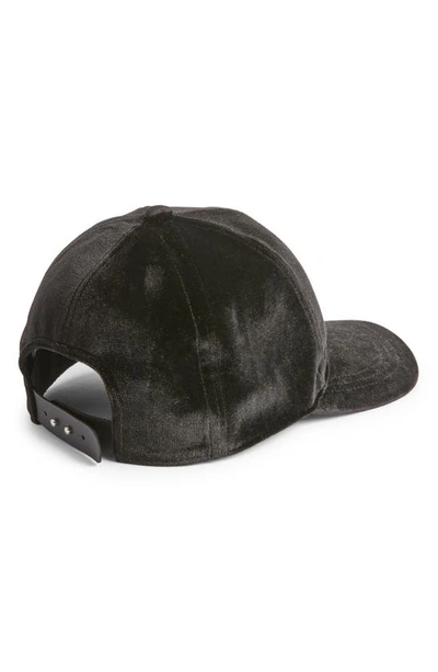 Shop Treasure & Bond Velvet Baseball Cap In Black