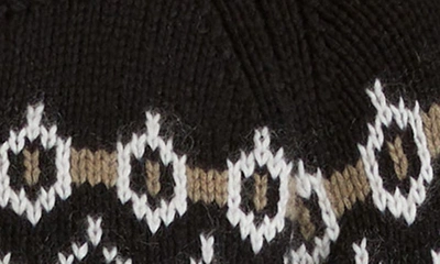 Shop Khaite Suzette Fair Isle Cashmere Blend Cardigan In Black Multi