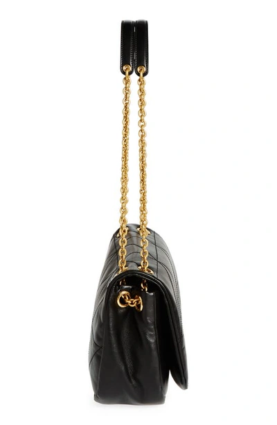 Saint Laurent Jamie 4.3 Small Ysl Shoulder Bag In Quilted Smooth Leather In Nero