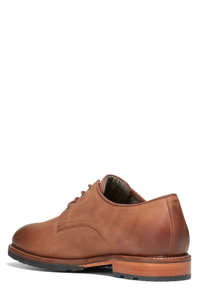 Shop Cole Haan Berkshire Lug Water Resistant Derby In Dark Sequoia Waxy