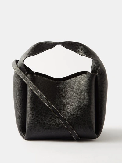 Totême Bucket Bag Black Grain | ModeSens