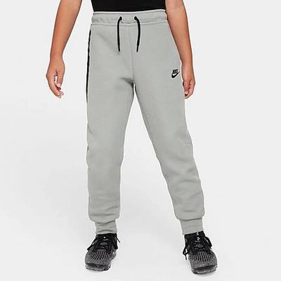 Shop Nike Boys' Sportswear Tech Fleece Jogger Pants In Mica Green/black/black