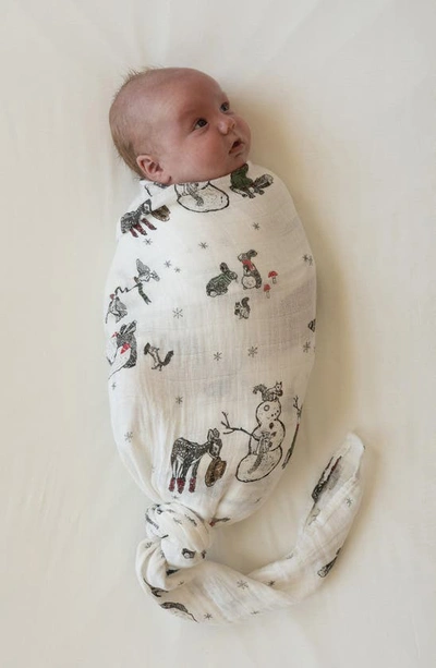 Little Unicorn 3-pack Muslin Swaddle Blanket In Snow Day